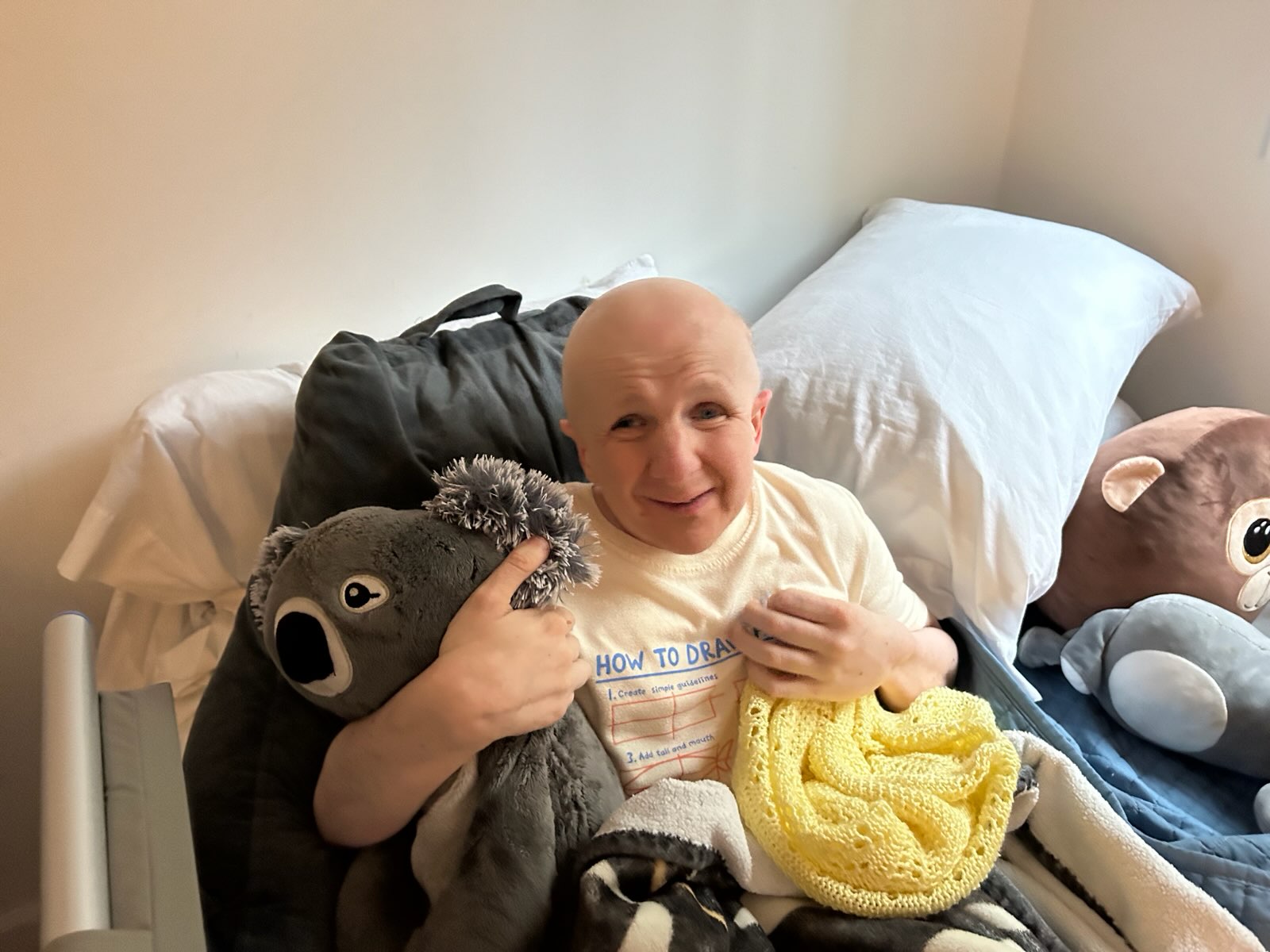 Johnny in bed