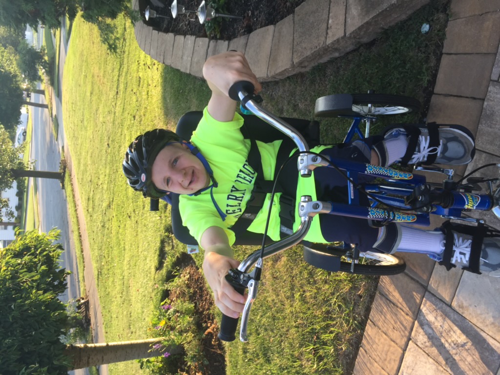 Johnny on his bike