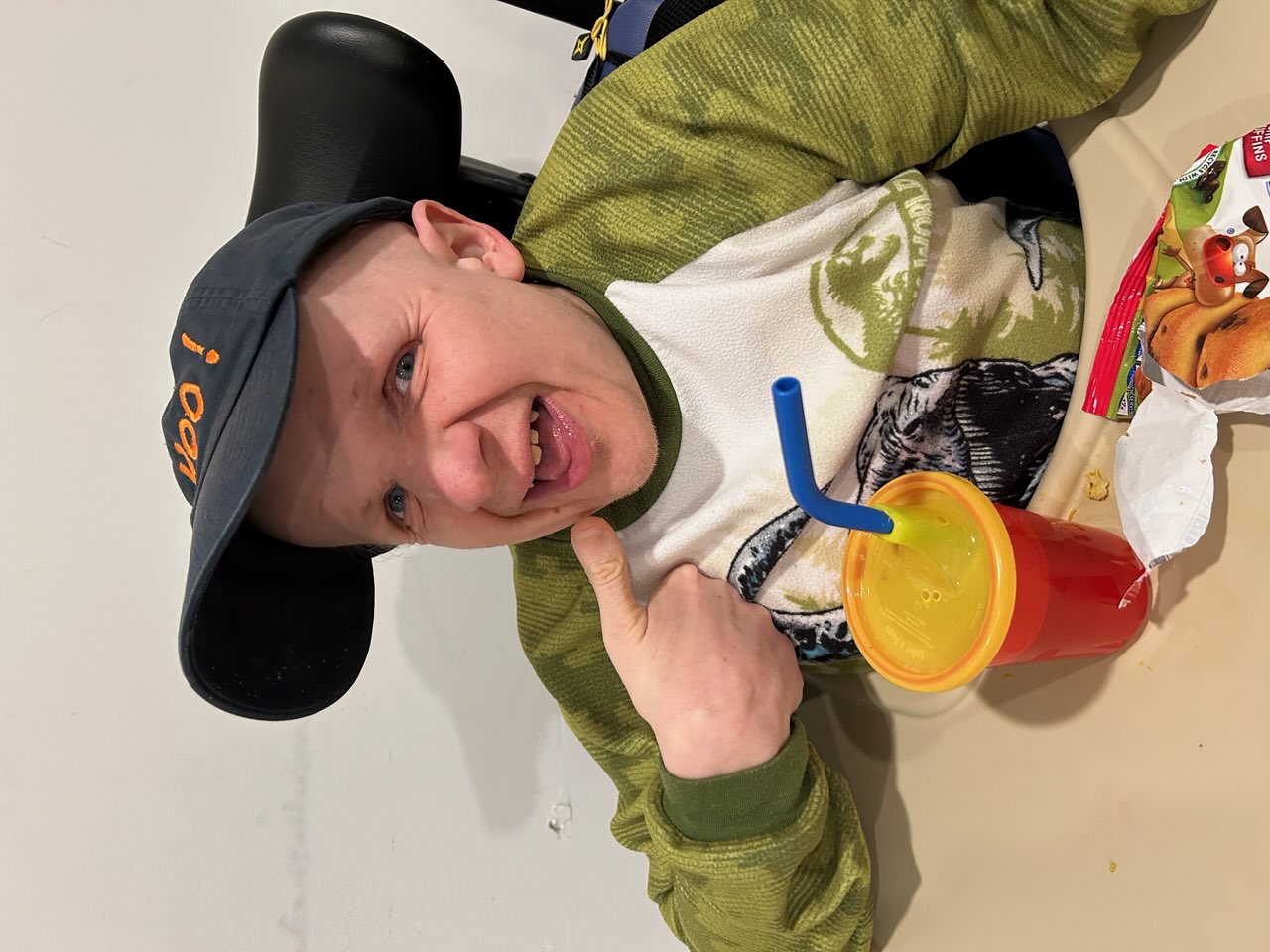 Johnny eating