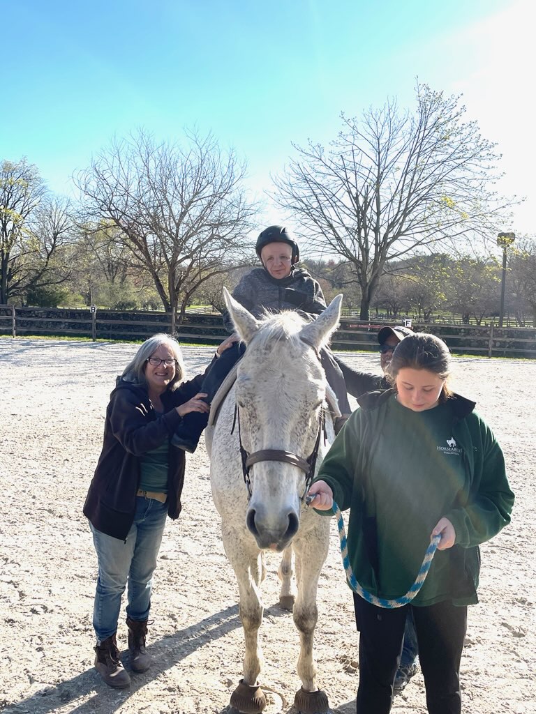 Johnny with a horse