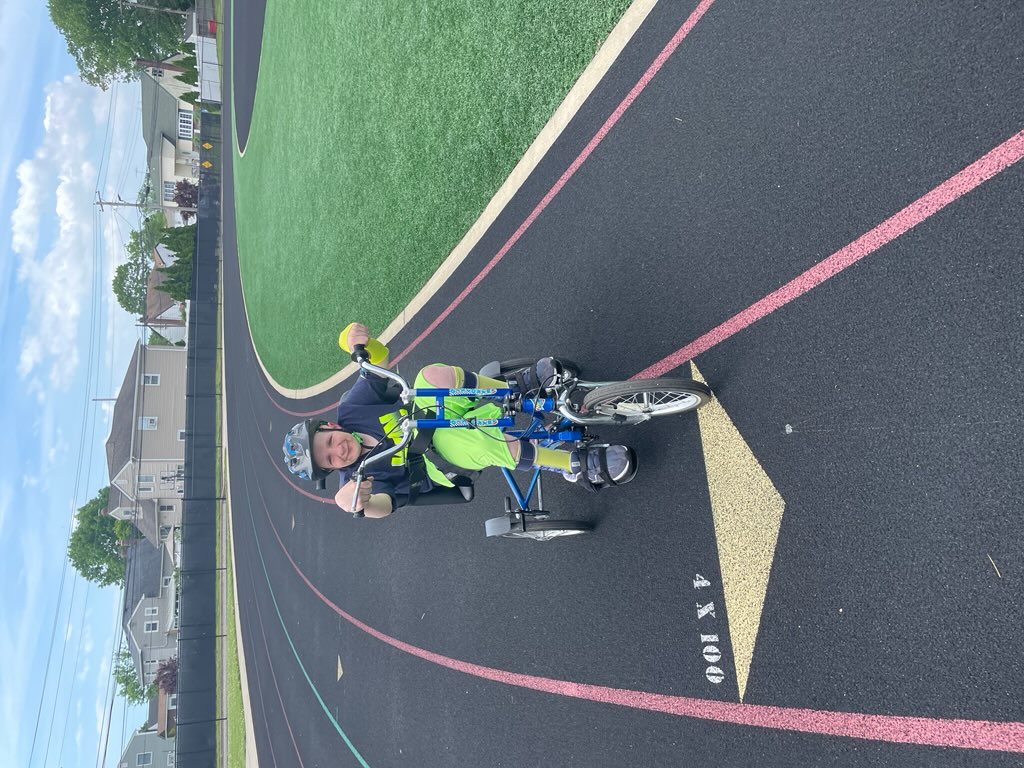 Johnny with track bike